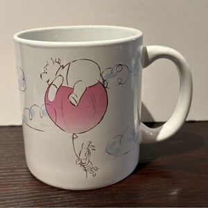 Large 18 oz Disney Winnie the Pooh & Piglet Balloon Coffee Mug Ceramic Tea Cup